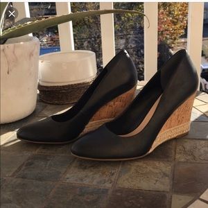 Franco Sarto Calix Leather Cork Wedge